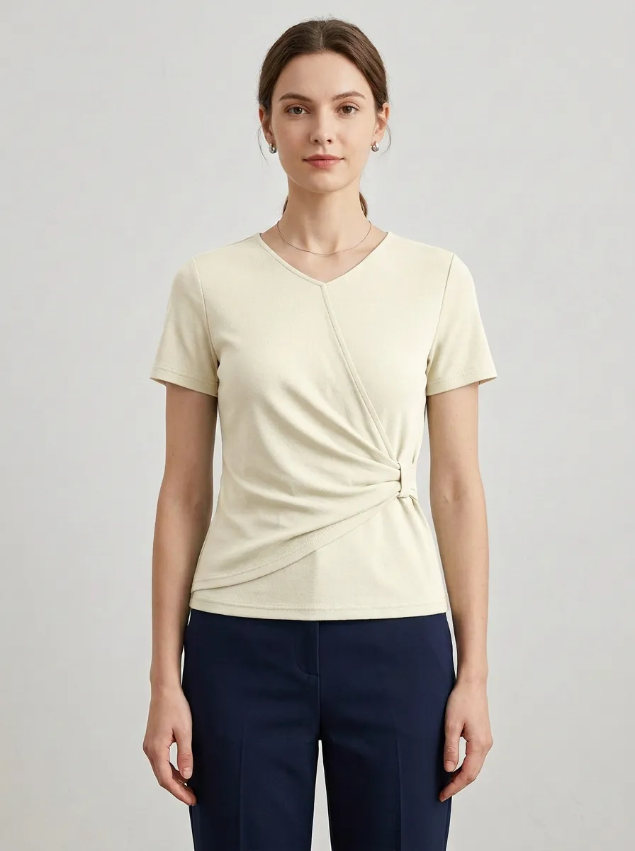 Fitted V-Neck T-Shirt
