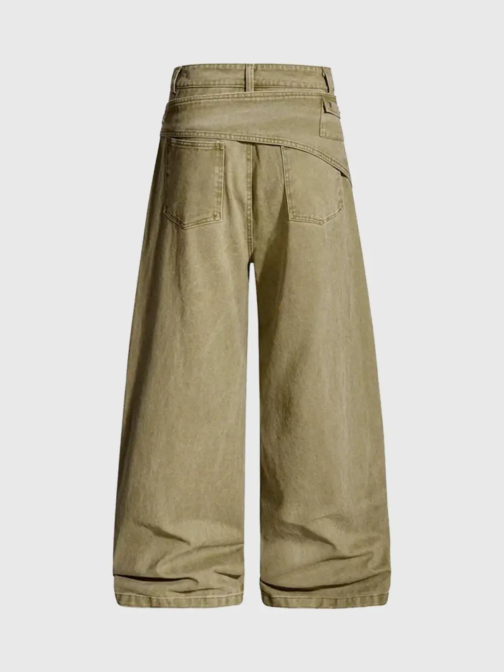 Folded-Waist  Pants