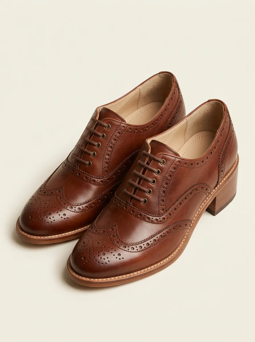 Wingtip Brogue Oxford Women's Classic Pumps