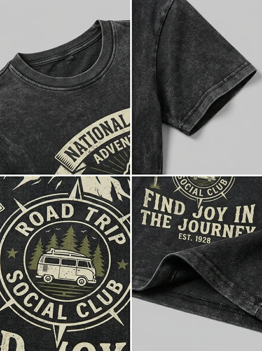 Unisex National Park Adventure Road Trip Printed T-shirt