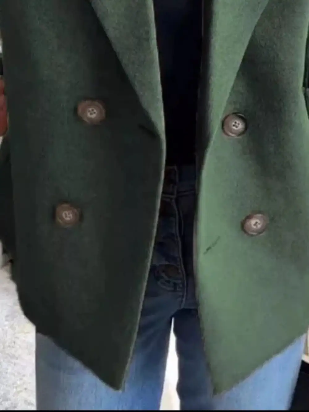 Double-Breasted Knit Blazer