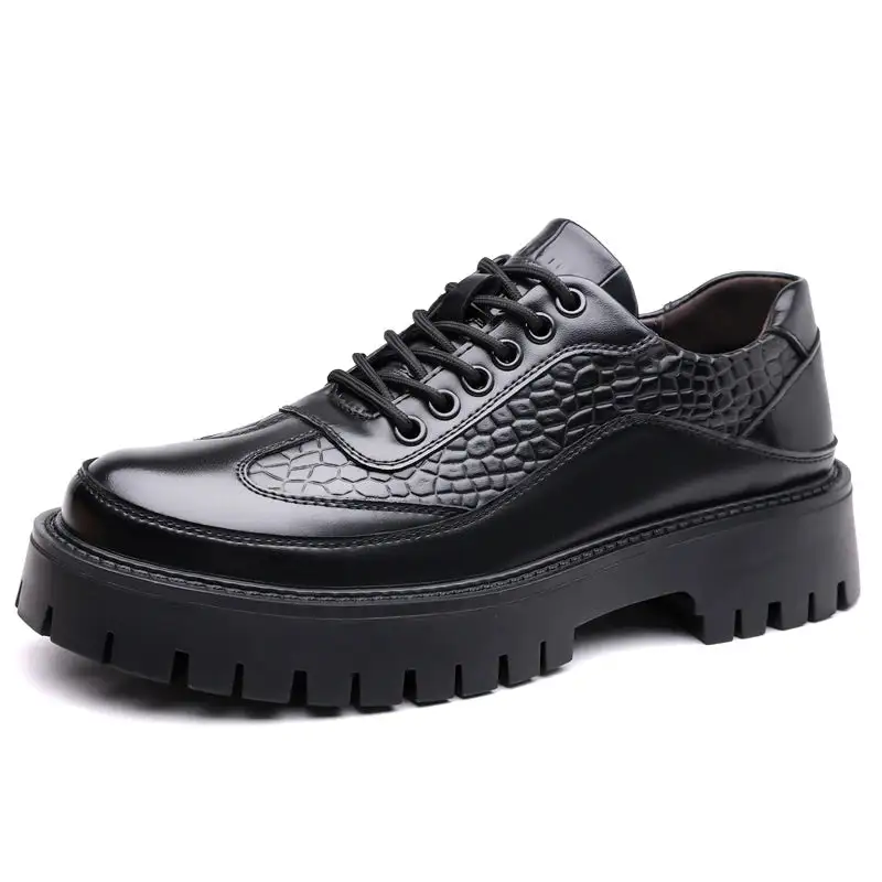 Leather Thick Sole Shoes