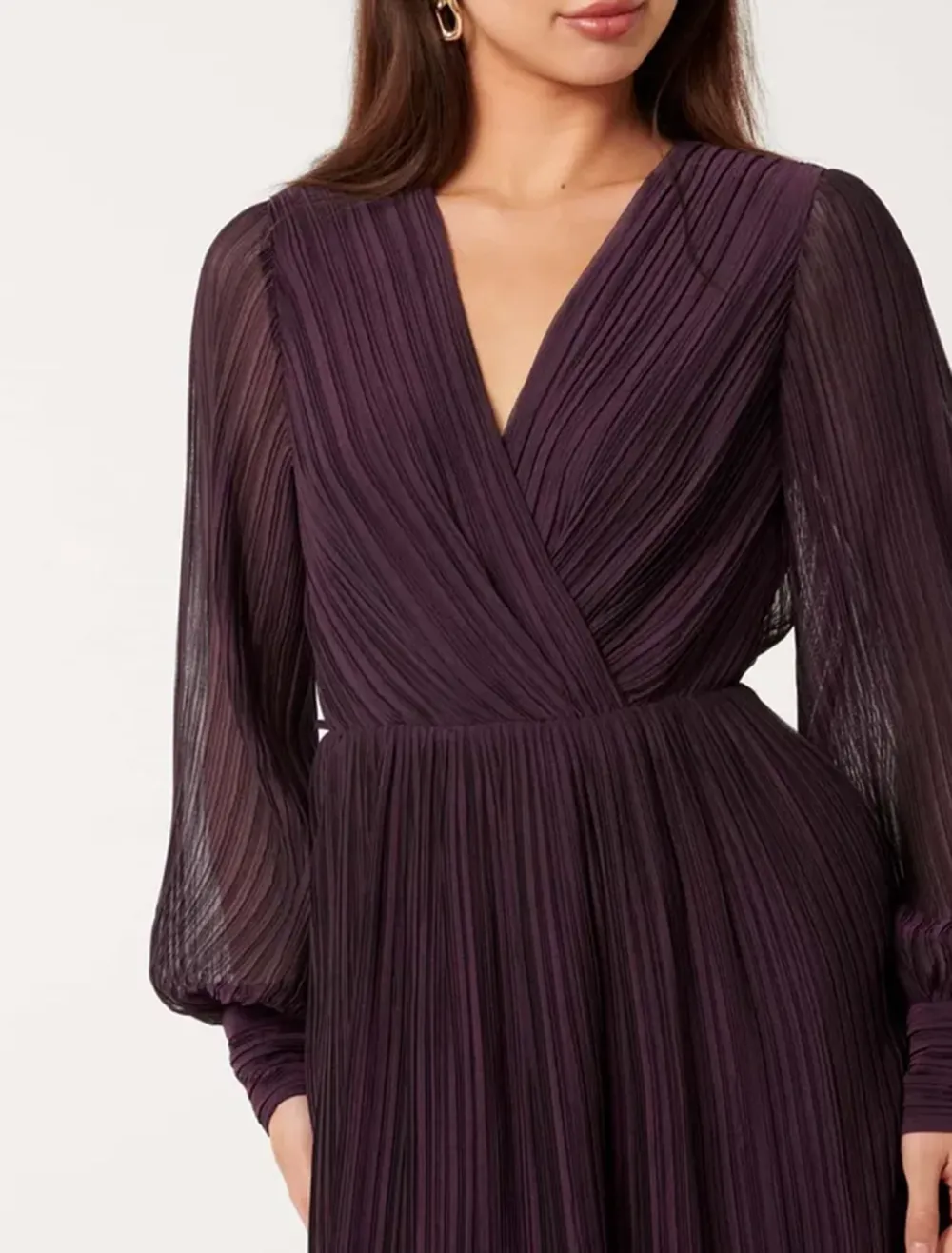 Pleated Mini Dress