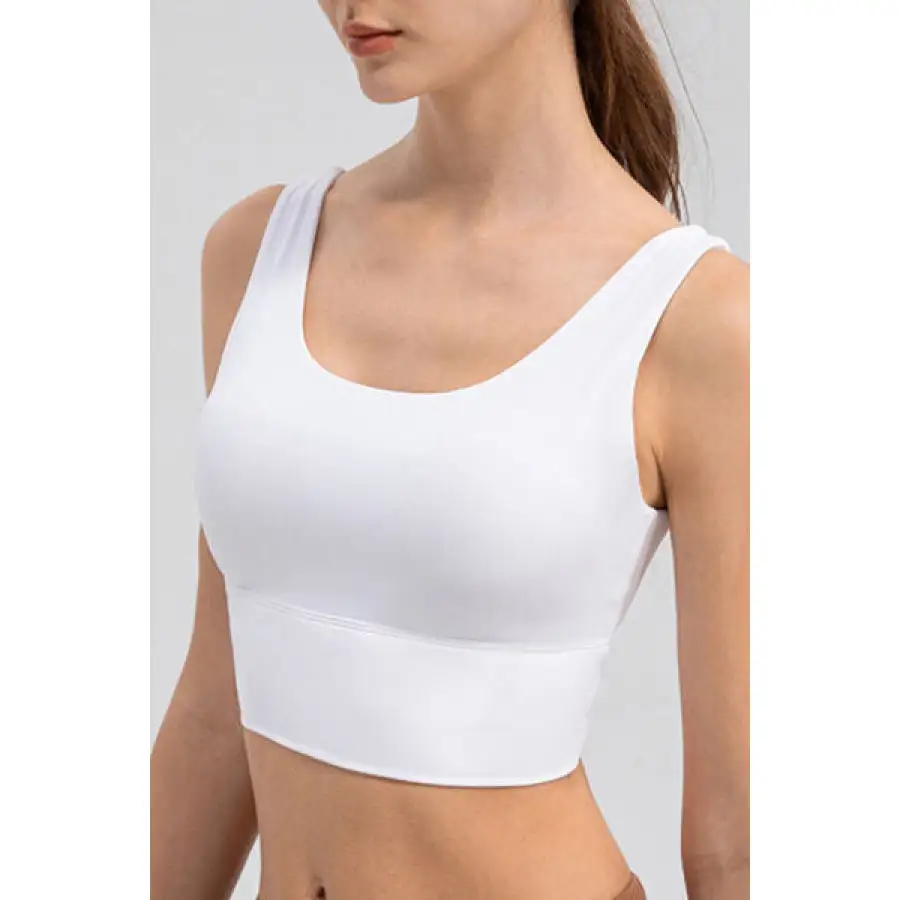 Scoop Neck Wide Strap Active Tank