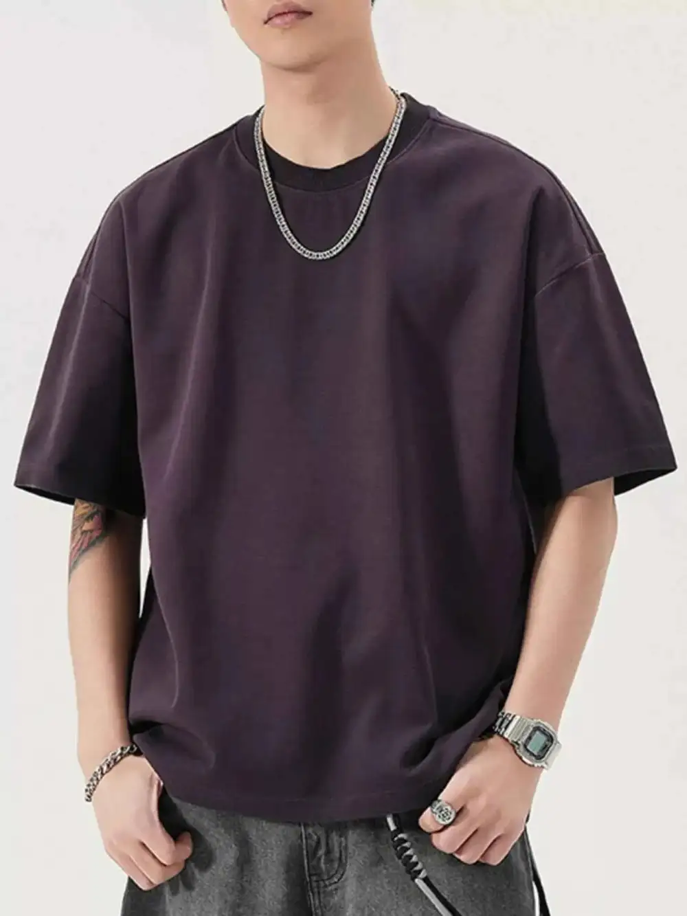 Oversized Round Neck T-Shirt