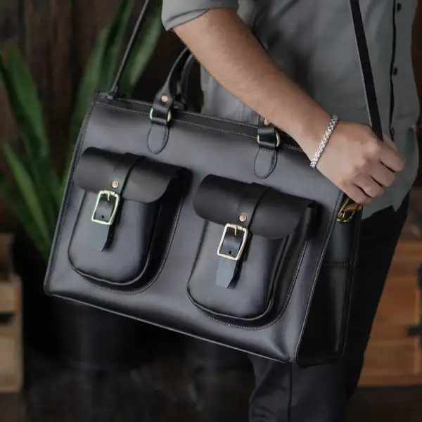 Front Pocket Laptop Weekender Duffel Bag