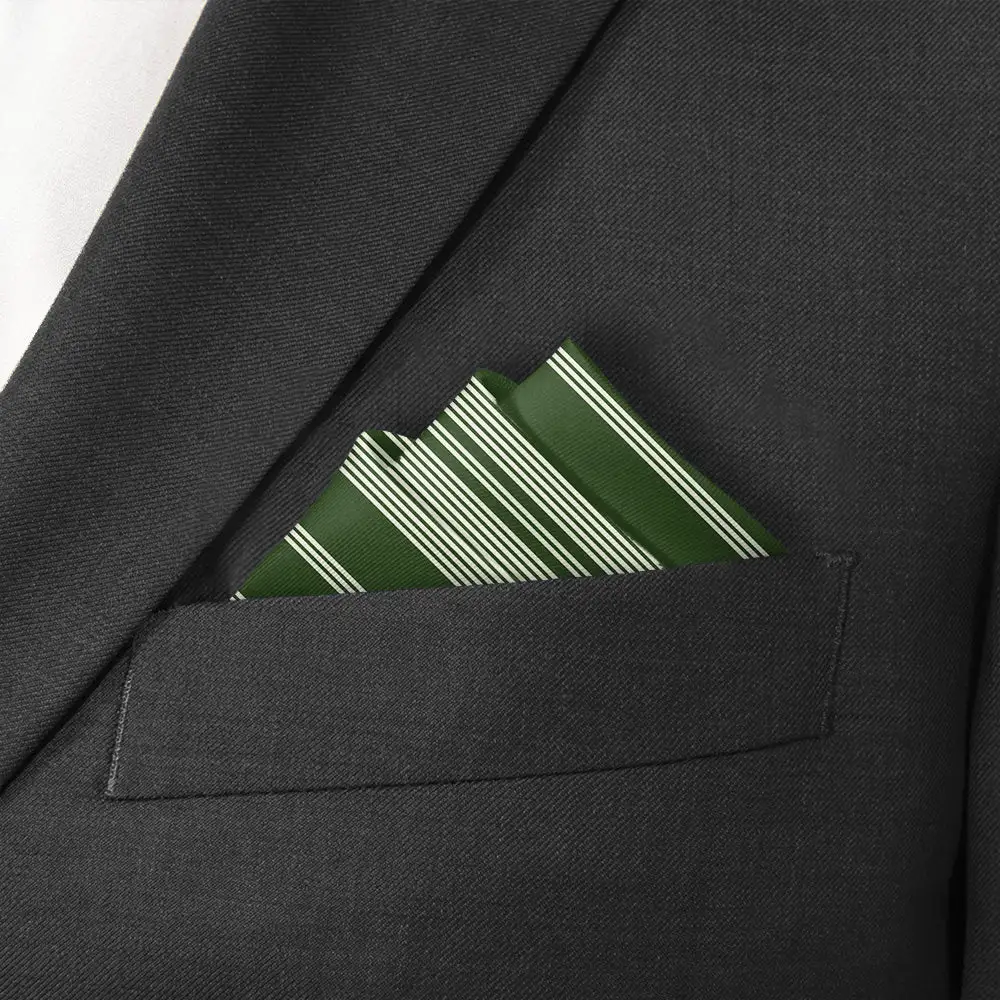 Classic Decorative Striped Pocket Square