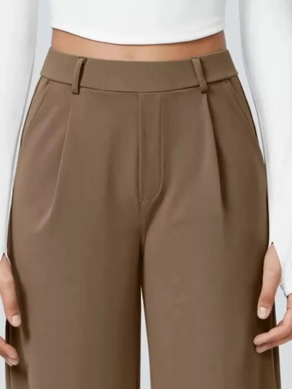 Wide Leg Pocketed Everyday Pants