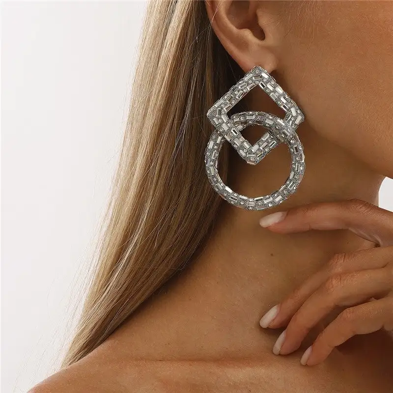 Vintage Round Statement Earrings
