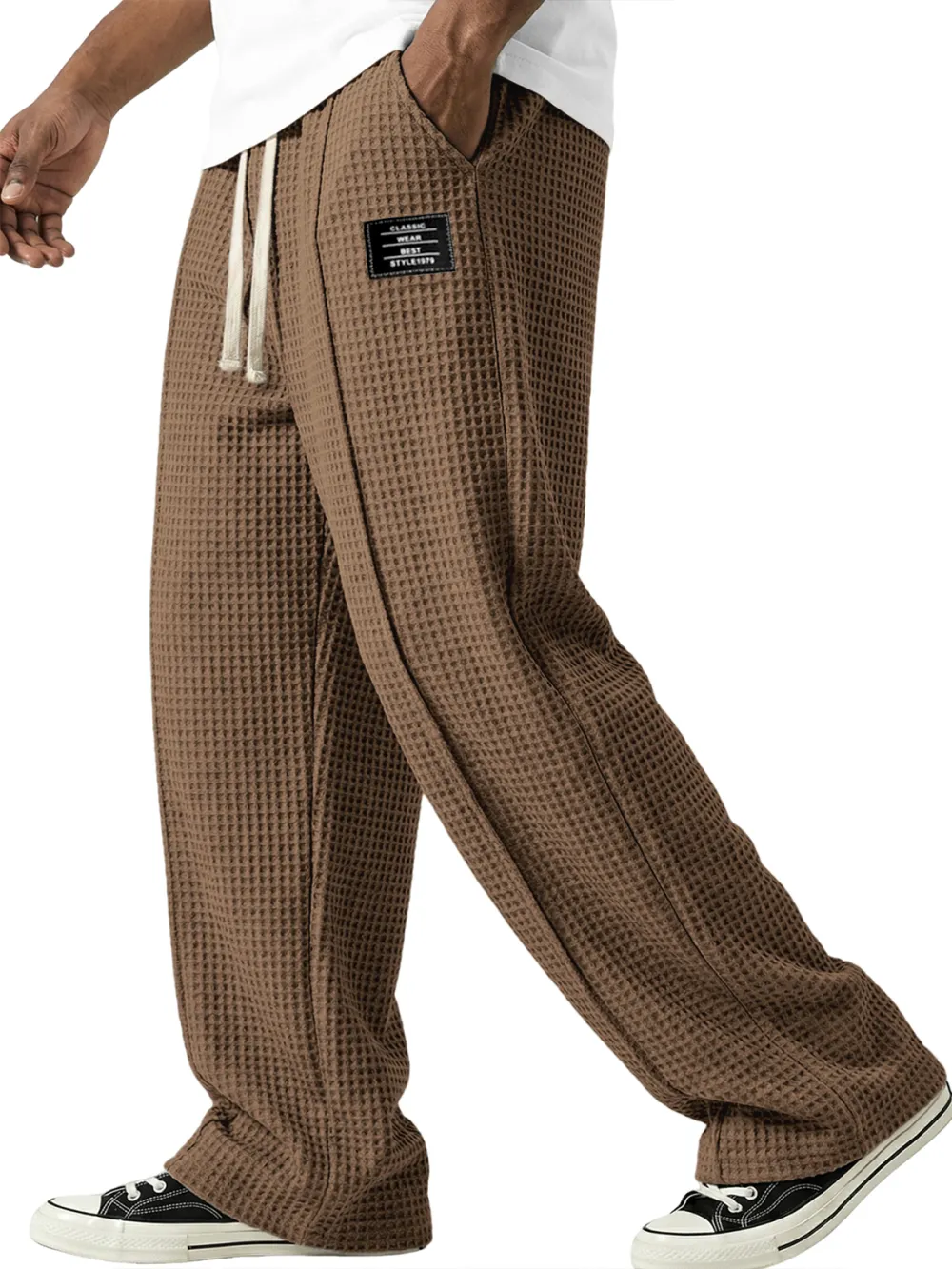 Everyday Textured Knit Seamed Detail Pants