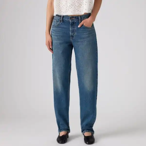 Mid-Rise Loose-Taper Women's Jeans