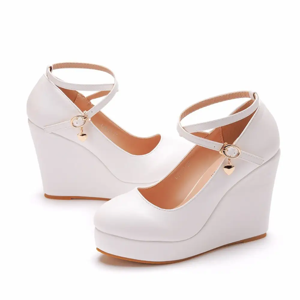 Platform Crystal Detail Water Friendly Casual Pumps