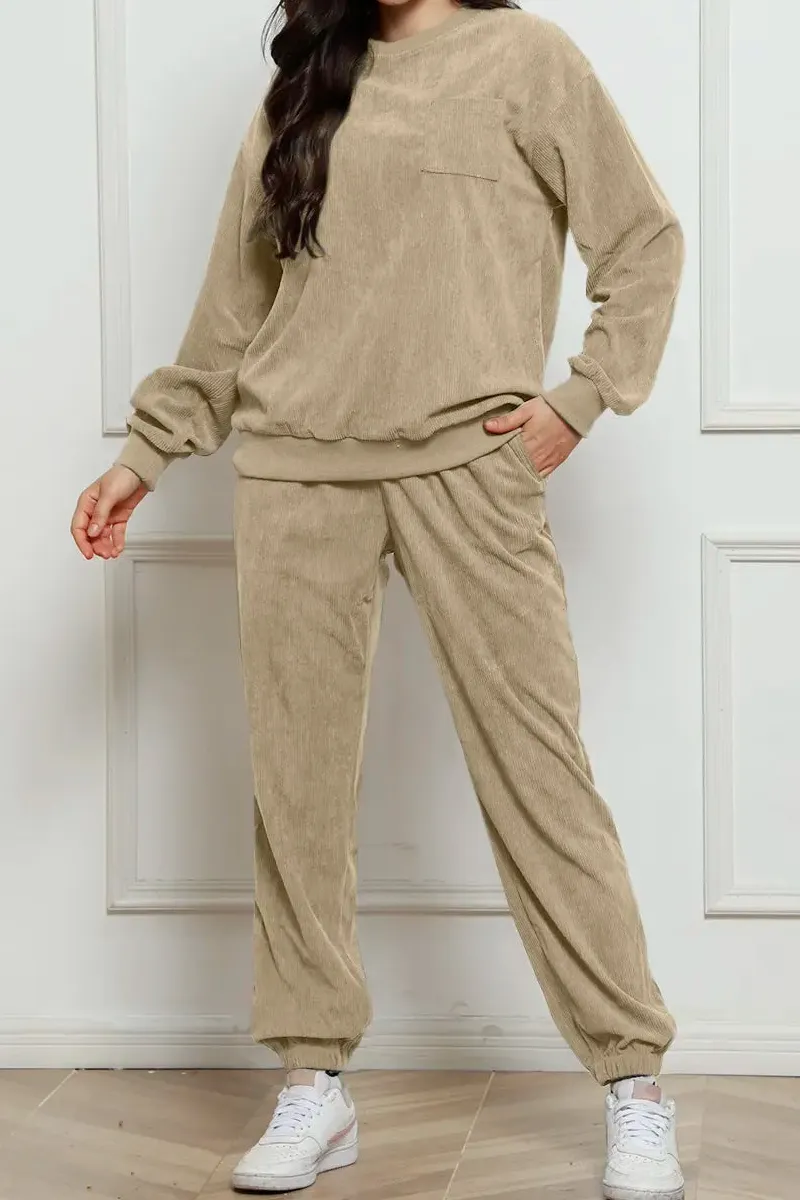 Drawstring Comfortable Everyday Pajama Set