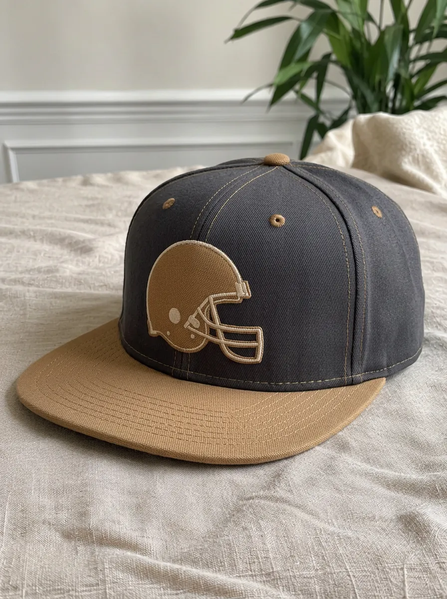 Men's Stadium Football Fan Helmet Embroidered Snapback Cap