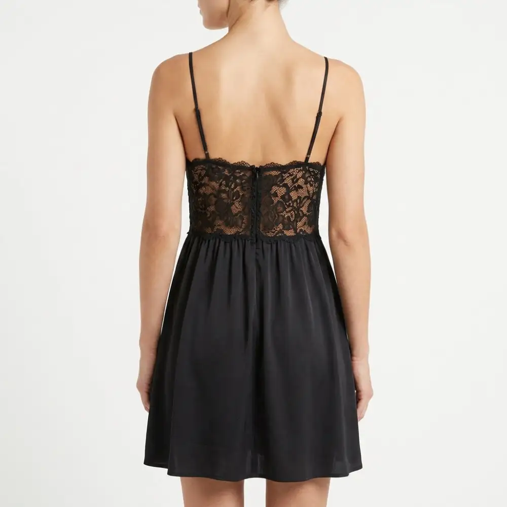 Lace Draped Casual Dress