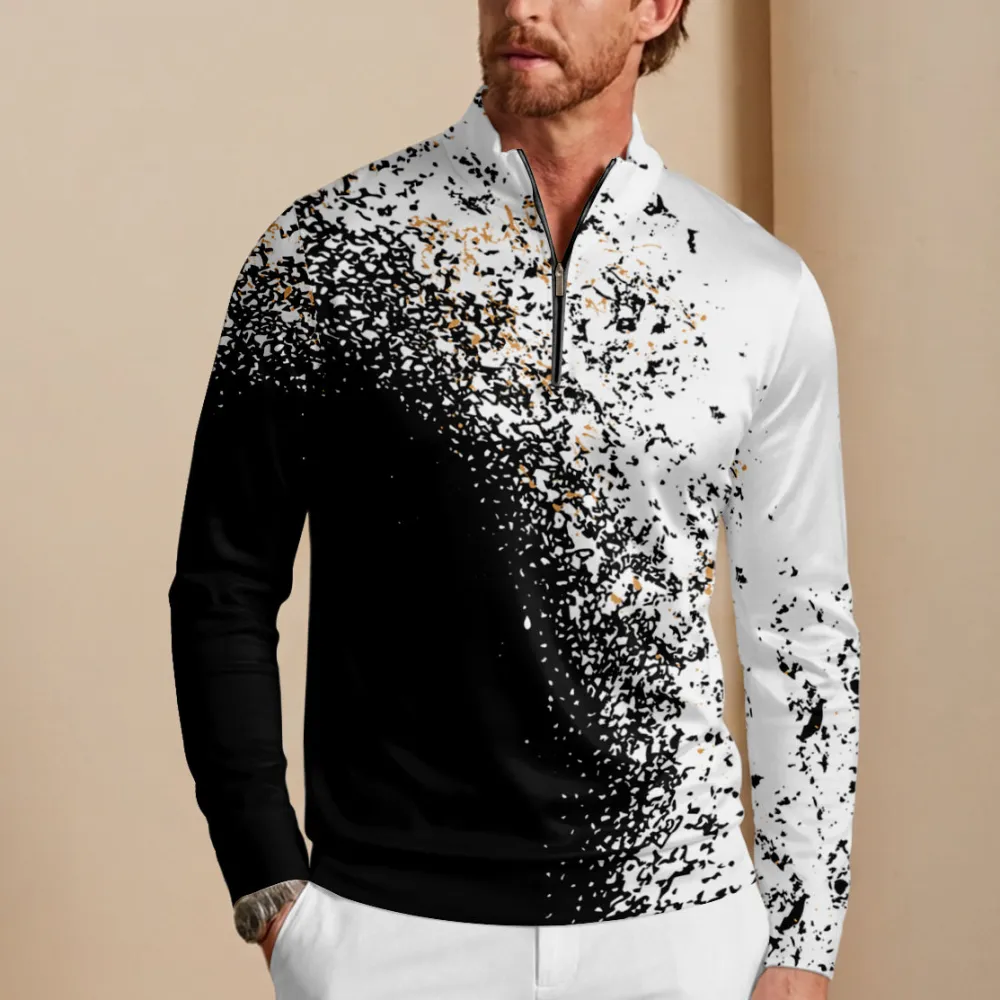 Classic Lightweight Long Sleeve Pullover Golf Shirt