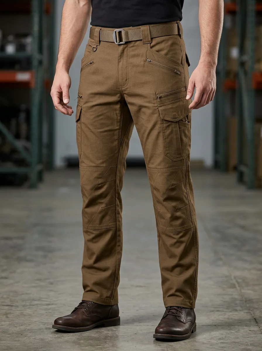 Everyday Reinforced-Knee Men's Multi-Pocket Waterproof Tactical Cargo Pants