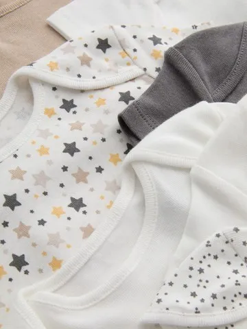 0-24mths | 10pk Ribbed Short Sleeve Bodysuits
