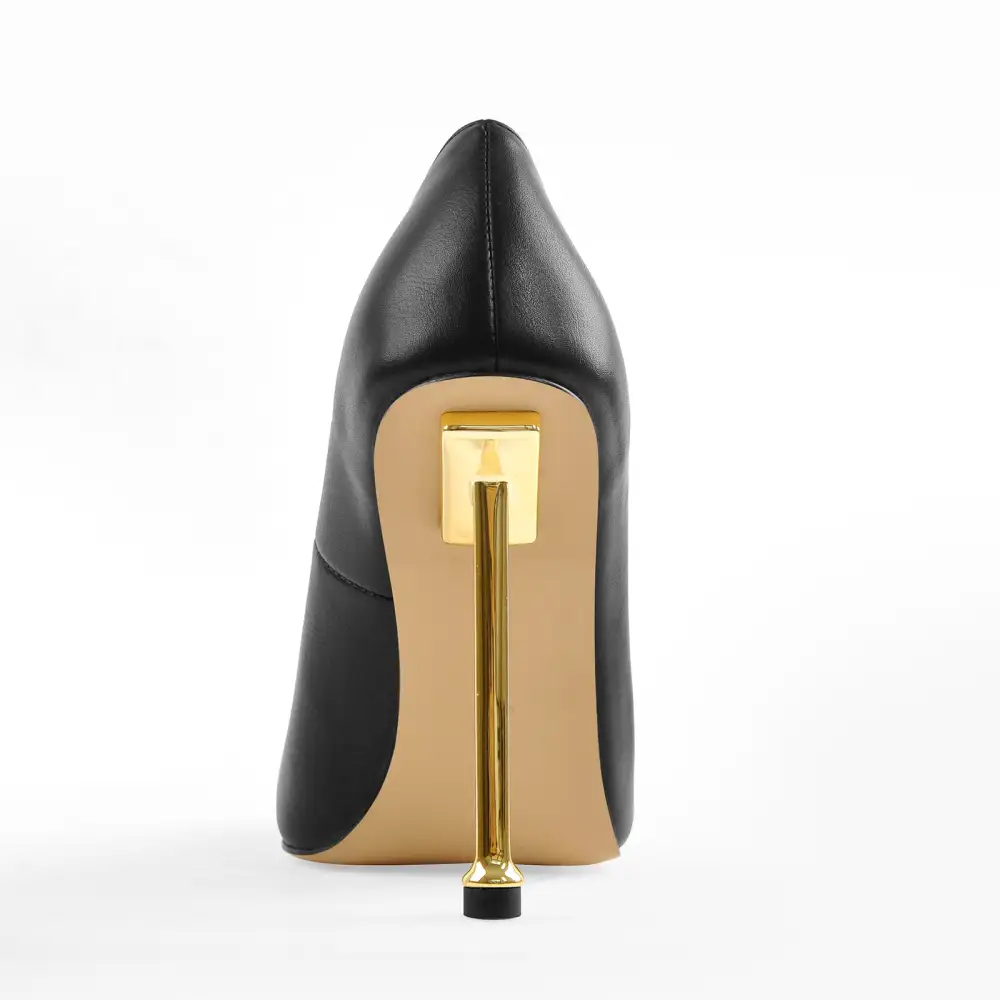 Pointed Toe Metal Heel Pumps