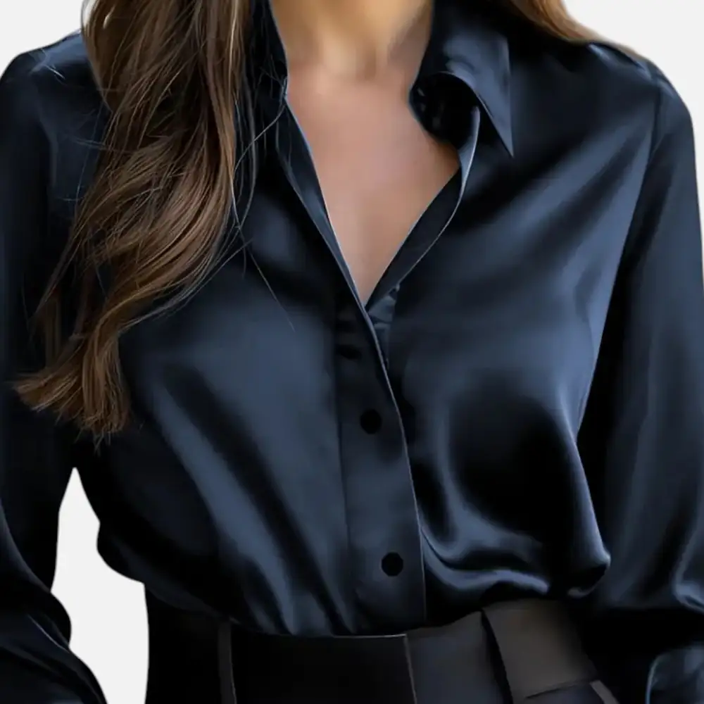Satin Blouse Long Sleeve Elegance