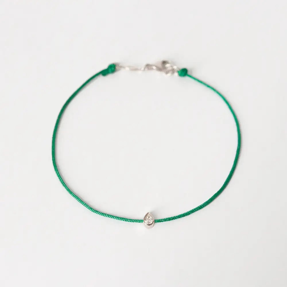 Diamond Solitaire Heart Bracelet