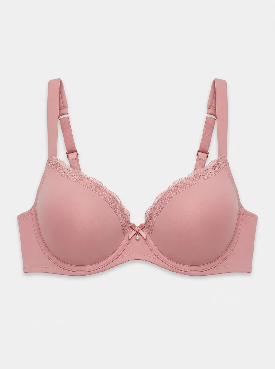 Women's Padded Underwire Lace-Trim Adjustable-Strap Bra