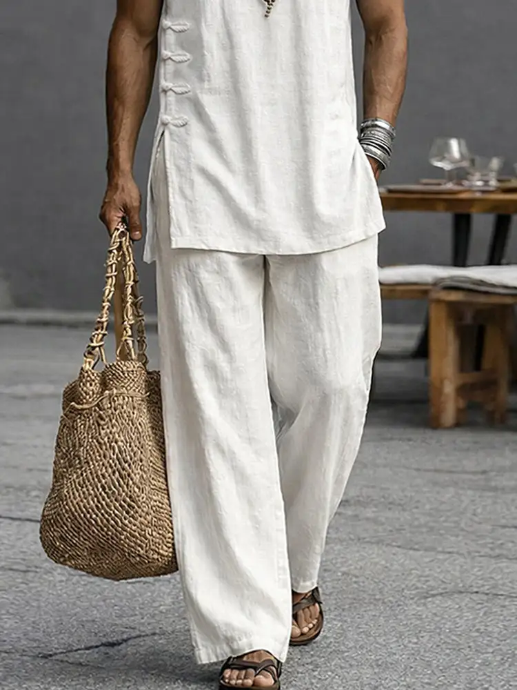 Cotton Tank Top & Pants Set