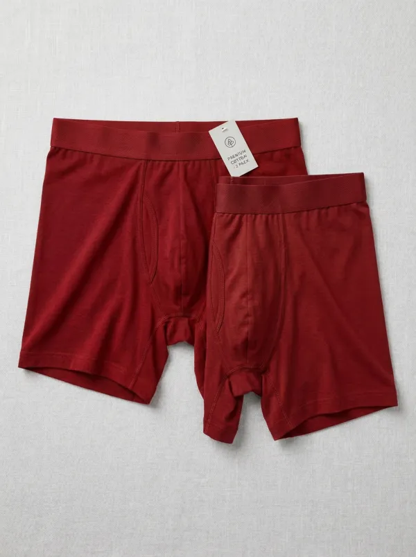 Cotton Olive Boxer Briefs Pack