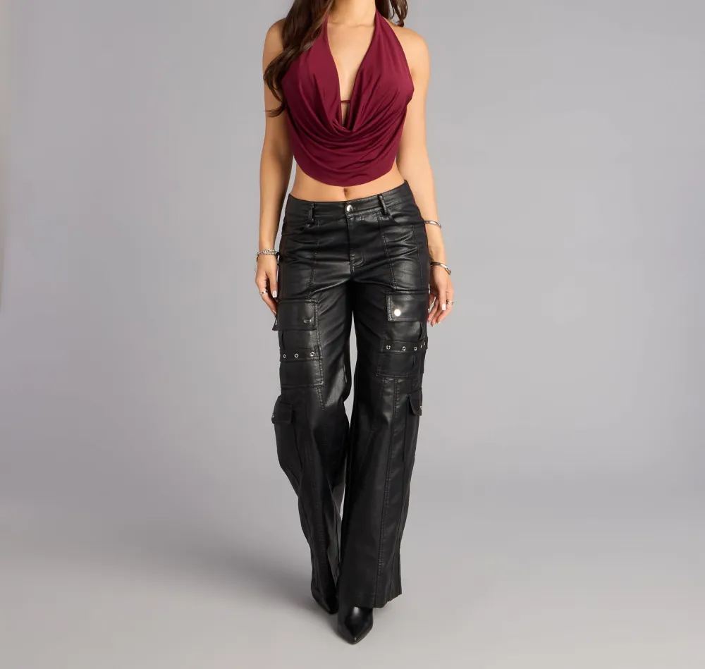 Halter Sleeveless Cropped Top