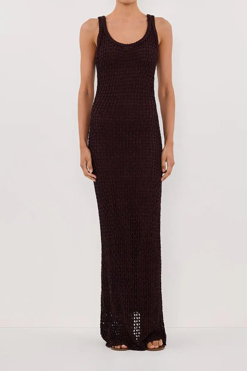 CHOC CROCHET MAXI DRESS