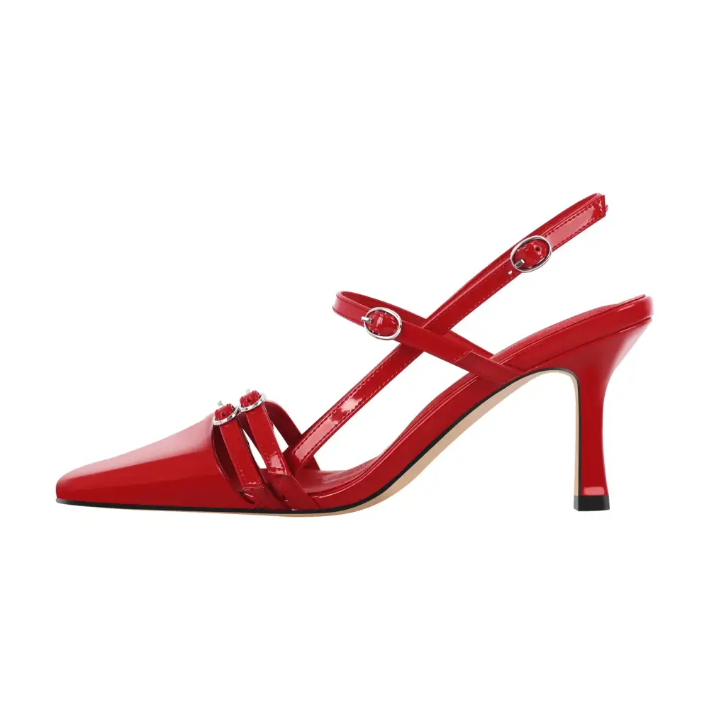 Sleek Pointed Toe Stiletto Slingback Pumps