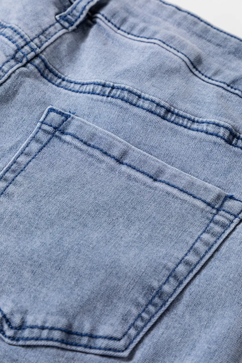 Ruched Easy Denim Jeans