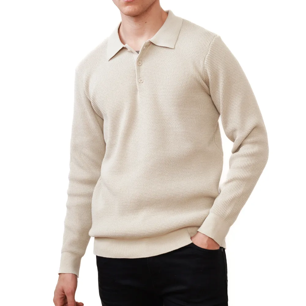 Modern Regular Fit Polo Collar Knit Polo Shirt