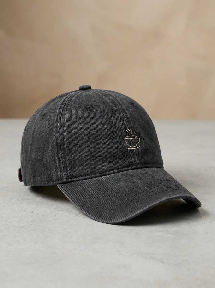 Coffee-Lover Embroidered Minimal Unisex Baseball Cap