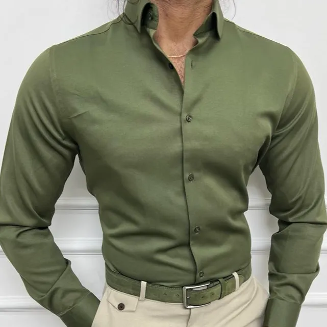 Slim Fit Cotton Plaid Casual Shirt