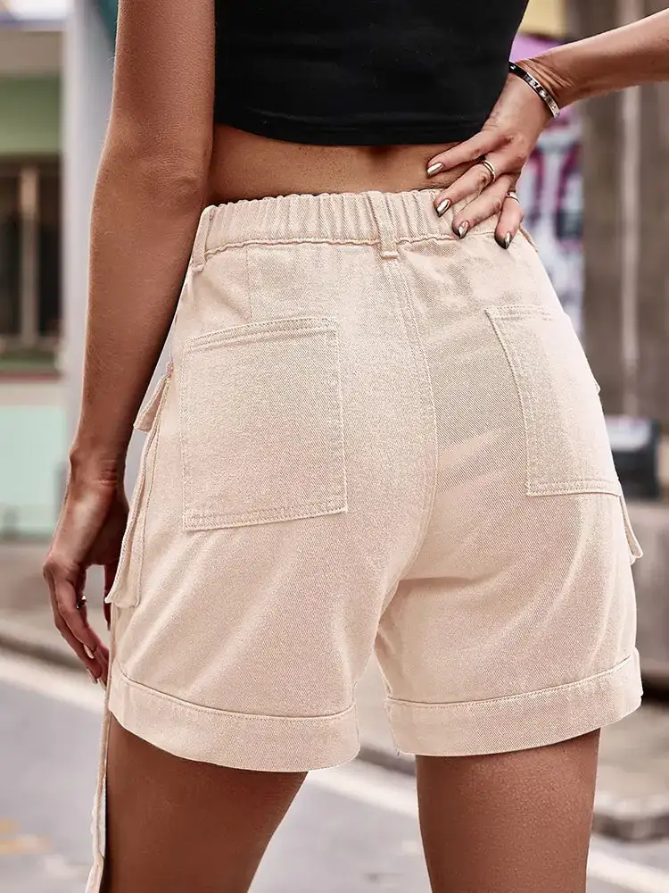 Cargo Denim Shorts