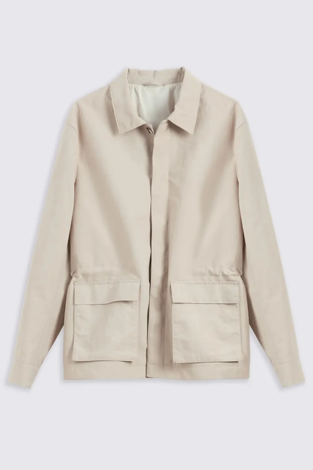 Sleek Taupe Men's Outdoor Jacket
