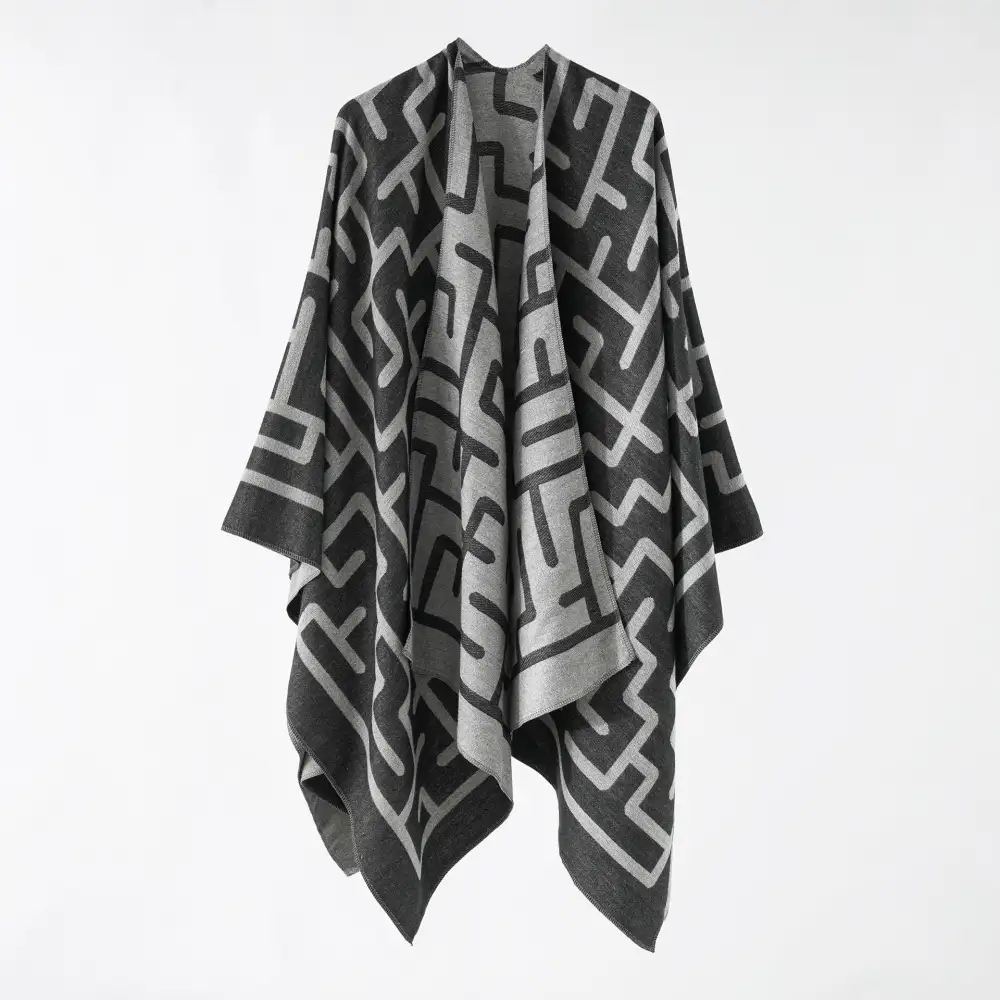 Reversible Jacquard Geometric Scarf