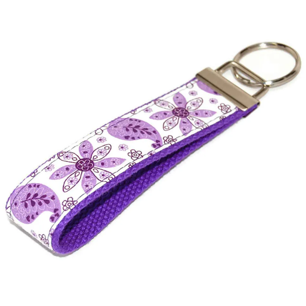 Paisley Petals Botanical Keychain