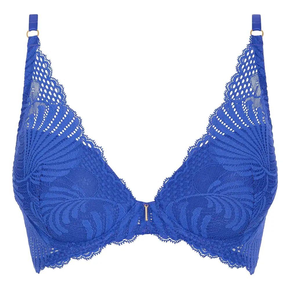 Women's Spacer Molded Adjustable Straps Lace Bra