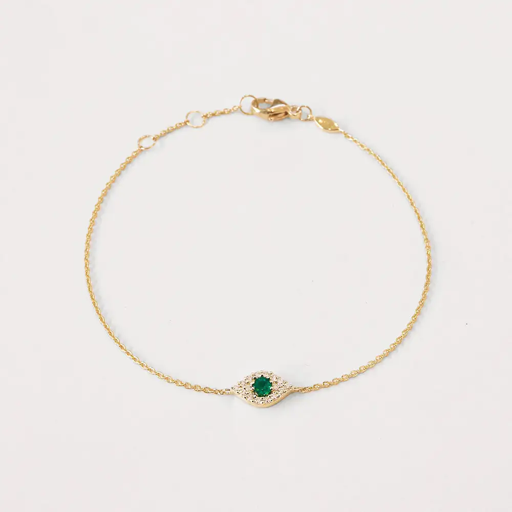 Classic Diamond Sapphire Emerald Bracelet