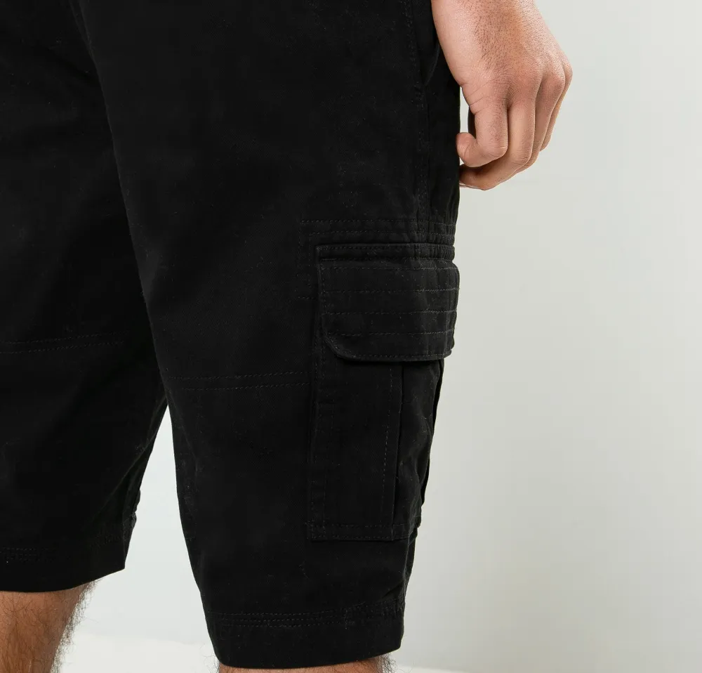 Men's Black Cargo Shorts