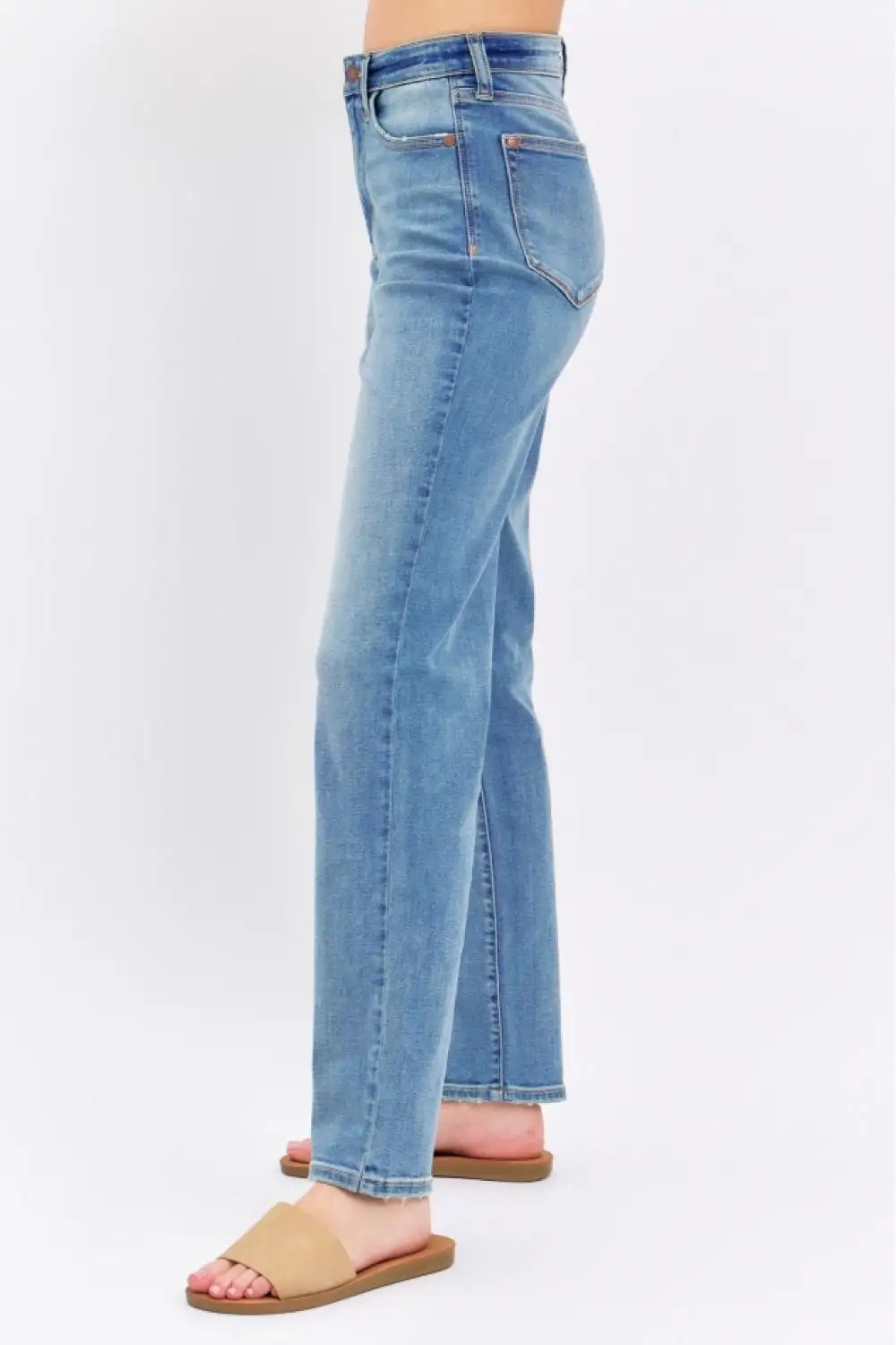 Refined High Rise Straight Leg Jeans