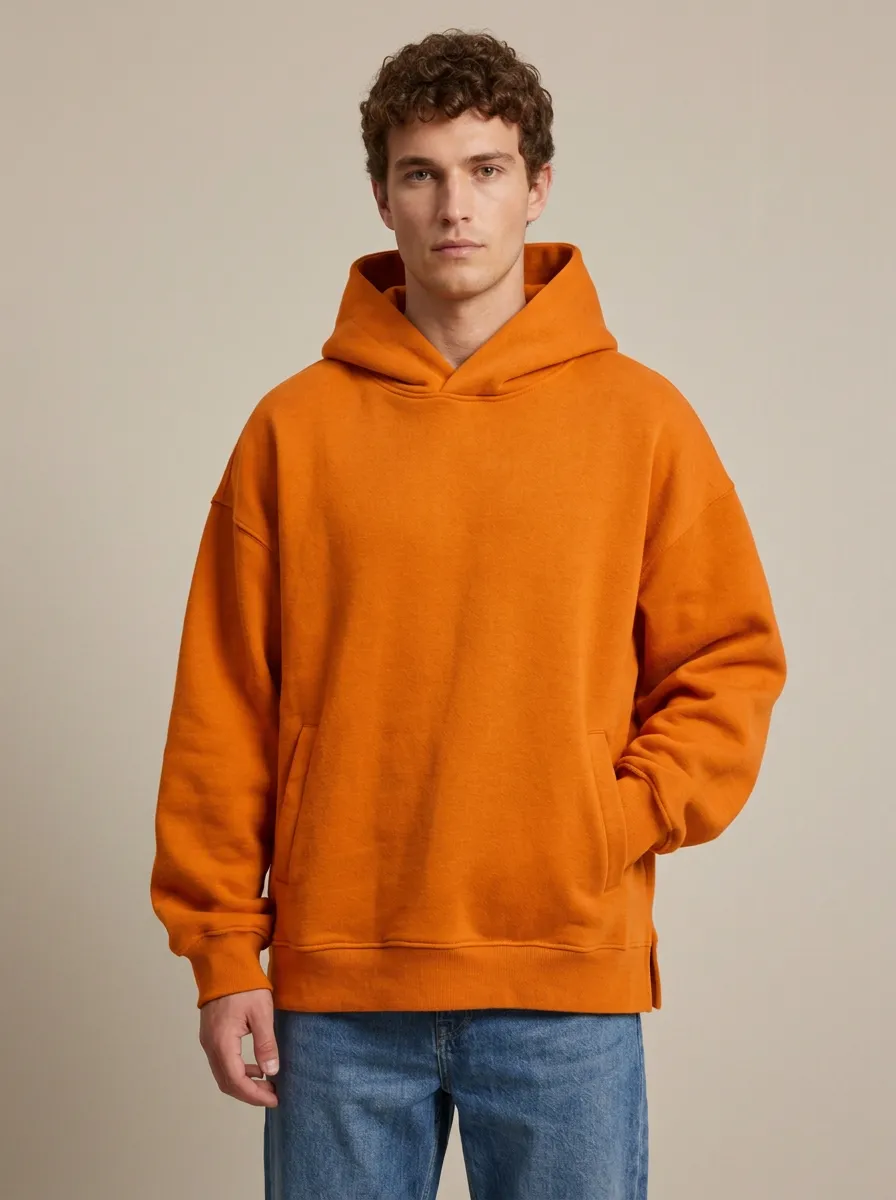 Simple Casual Unisex Hooded Sweatshirt
