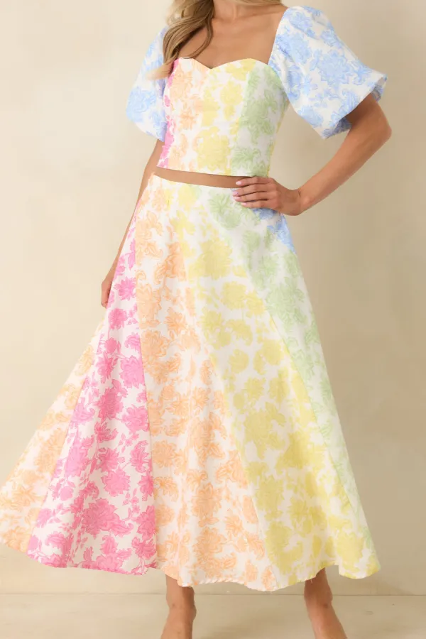 Floral Shes Midi Skirt