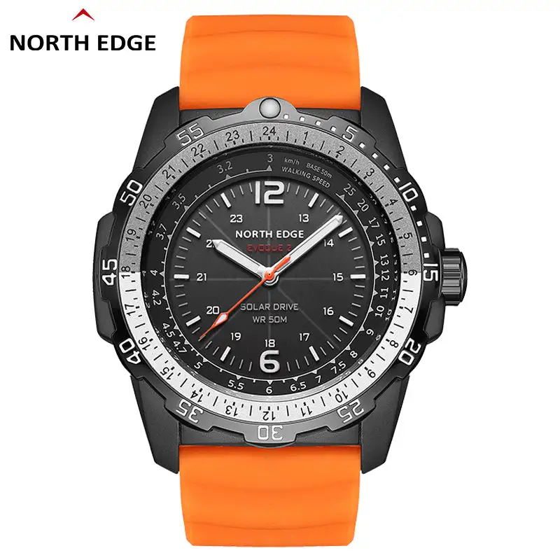 North Edge Light-driven watch eco drive military watch supplier Evoque 2- Never needs a battery replacement