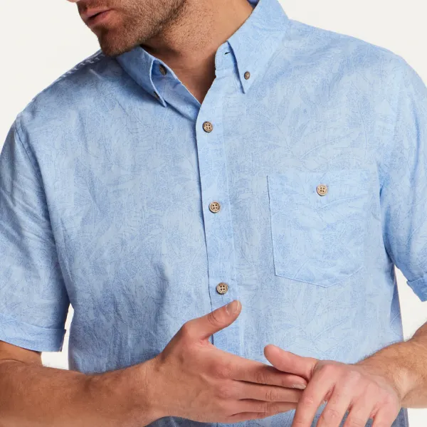 Men's Regular Fit Relaxed Linen Shirt