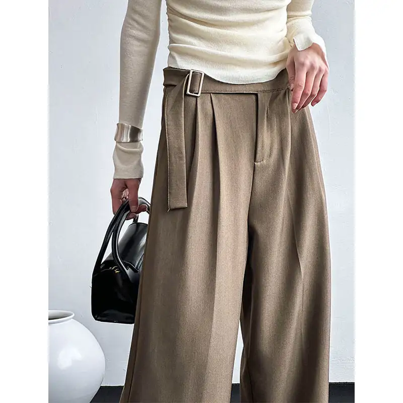Loose High Waist Suit Pants