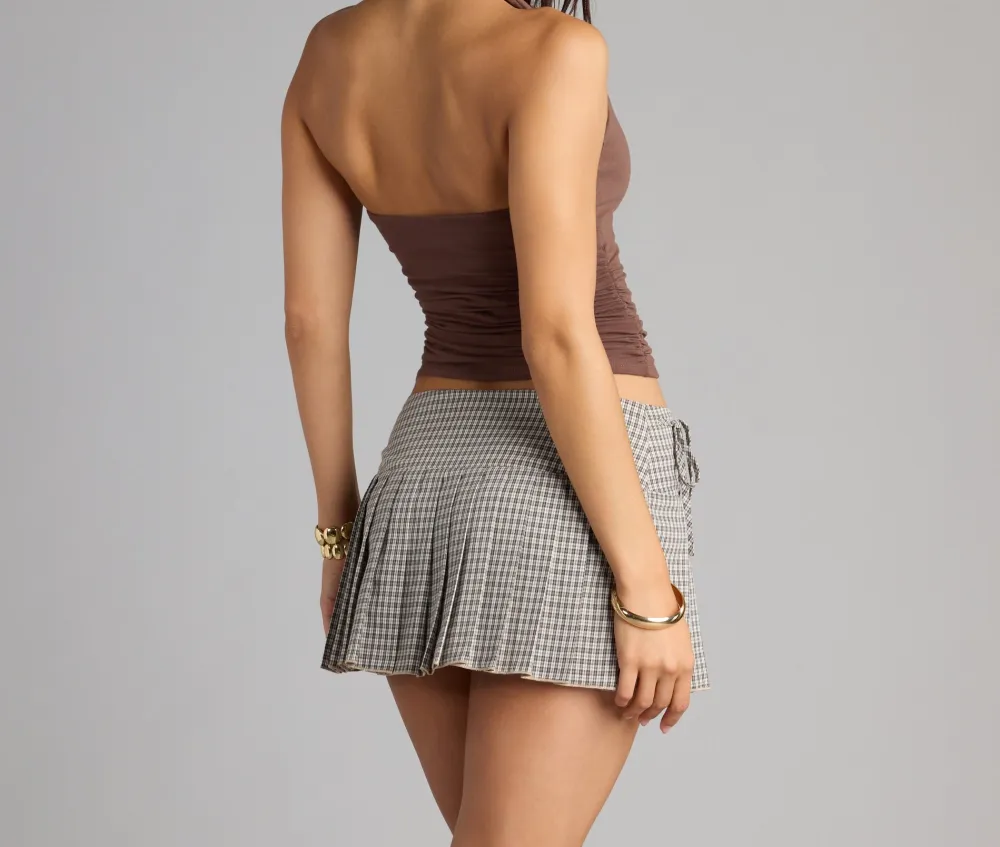 Halter V-Neck Cropped Top