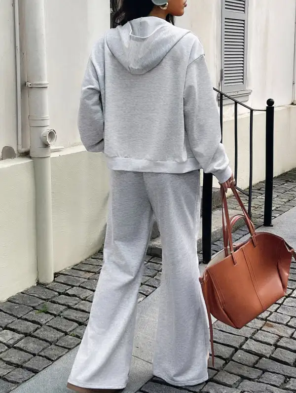 Sports Hoodie Jacket and Pants Set